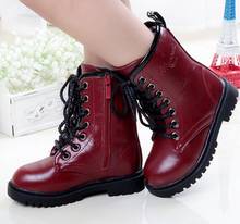 Boys Girls Boots Fashion Children's Winter Boots Shoes Waterproof warm Boot Ankle For Kids Female Snow Fur Black Cotton 2024 - buy cheap