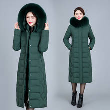 2020 New Women Winter Thick Warm Down Cotton Coat Female Plus Size 5XL 6XL Middle-aged Women Jacket Hooded Long Oversize Parkas 2024 - buy cheap
