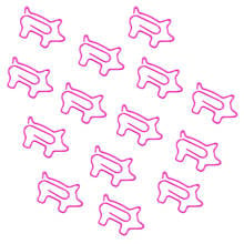 Marcapáginas de Clip de papel de cerdo rosa encantador, accesorios de oficina, suministros de escuela y oficina, decoración del hogar, 10 unids/lote 2024 - compra barato