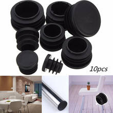 10pcs 8Sizes Black Round Plastic Cover Furniture Leg Plug Blanking End Caps Insert Plugs Round Pipe Tube Bung 2024 - buy cheap