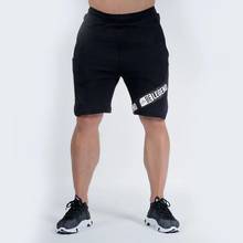 Pantalones cortos de algodón para hombre, pantalón de chándal hasta la rodilla, negro, gris, para gimnasio, entrenamiento, 2019 2024 - compra barato