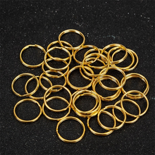 20pcs/lot Stainless Steel Key Chain Key Ring Round Flat Line key ring Keyrings Keychain Key Holder for Jewelry Making Wholesale 2024 - buy cheap