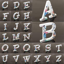 Retro Letters Plaque Alphabet Wall Wooden Alphabet Craft DIY Home Decoration 2024 - buy cheap