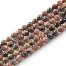 Natural Faceted Rhodochrosite Stone 2 3 4mm Round Loose Beads for Needlework Jewelry Making Handmade Diy Bracelet Necklace 15'' 2024 - buy cheap