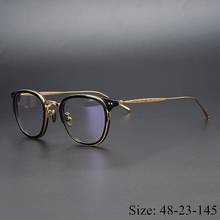 Edição limitada do vintage quadro de óculos titânio puro ultraleve 543 clássico quadrado eyewear feminino unisex original navio livre 2024 - compre barato