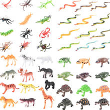 1 conjunto de figura de ação modelo cobra/inseto/aranha, figura de ação tamanho pequeno, coleção de pvc, brinquedos cognitivos para crianças 2024 - compre barato