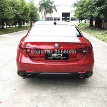 Shchcg lábio traseiro para alfa romeo julia sedan 4 portas 2016 2017 2018 2019 auto alta qualidade pp preto difusor traseiro de spoiler 2024 - compre barato