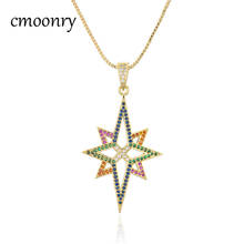 cmoonry Hollow Design Vintage Geometric Pendant Necklace For Women Luxury Cubic Zircon Party Jewelry Female Accessories 2024 - buy cheap