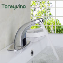 Torayvino New Style Automatic Sensor Faucet Inductive Basin Sink Bathroom Faucet Hot & Cold Water Mixer Deck Mounted Tap 2024 - buy cheap