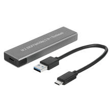 Caja de disco duro externo USB tipo C SSD, carcasa de disco duro externo para PC M.2 NGFF NVME SATA M/B Key 2024 - compra barato