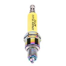 4 pçs amarelo marca novo material de metal velas de ignição melhor eficiência de combustível reduzir emissões acessórios da motocicleta d8tc a7tc 2024 - compre barato