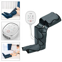Masajeador de compresión de aire para piernas, masajeador calentado para circulación de pantorrillas, 3 intensidades, 6 modos, relajación 2024 - compra barato