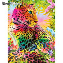 EverShine Diamond Art Painting Animals Cross Stitch Diamond Mosaic Leopard Picture Rhinestones Handmade Hobby Home Decoration 2024 - buy cheap