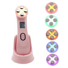 Face Rf Beauty Led Photon Beauty Frequency 5in1 RF&EMS Radio Mesotherapy Electroporation Face Skin Rejuvenation Remover Wrinkle 2024 - buy cheap