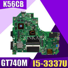 Placa-mãe do laptop XinKaidi K56CB para ASUS K56CB K56CM K56C K56 S550CM S550C Teste a placa-mãe original I5-3337U GT740M GT635M 2024 - compre barato