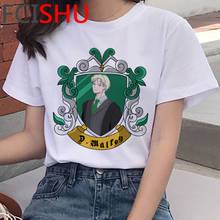 Футболка Draco Malfoy, женская уличная одежда в стиле Харадзюку, винтажная одежда в стиле гранж, футболки для пар 2024 - купить недорого