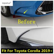 Accessories Fit For Toyota Corolla E210 2019 - 2022 ABS Front Fog Lights Bumper Lower Corner Guard Protector Strip Cover Trim 2024 - buy cheap