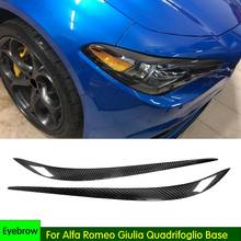 Faro delantero de fibra de carbono, luz de ceja, párpados para Alfa Romeo, Giulia, Quadrifoglio, Base Verde TI, sedán, 4 puertas, 2015-2018 2024 - compra barato