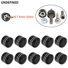 10pcs Motorcycle Bolt Cover Schrauben Motor Head Bolts Caps CNC 7.5mm-10mm For Harley Twin Cam Dyna Softail Sportster XL Touring 2024 - buy cheap