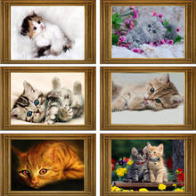 40*30cm DIY 5D Diamond Mosaic Cartoon Cats Handmade Diamond Painting Cross Stitch Kits Diamond Embroidery Patterns Rhinestones 2024 - buy cheap