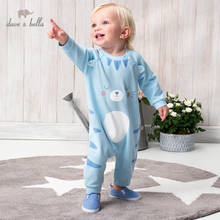 DBX16445 dave bella spring new born baby boys fashion cartoon jumpsuits infant toddler clothes children romper 1 piece 2024 - buy cheap