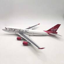 47CM 1:150 Virgin atlantic Airplane B747-400 UK Airline British Airways Plane Model Toys Diecast Resin Airliner Collection Gift 2024 - buy cheap