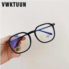 VWKTUUN TR90 оправа, анти-синий светильник, очки, круглые оптические очки, женский и мужской синий светильник, блокирующие очки, очки для чтения, компьютерные очки 2024 - купить недорого