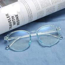 2020 Plastic Women Round Fashion Eyeglasses Vintage Anti-blue Light Computer Glasses Frame Transparent Clear Eyewear 2024 - buy cheap