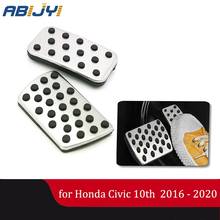 Auto No Drilling Car Fuel Brake Footrest Pedal Cover Accelerator Brake Foot Rest Pedals for Honda Civic 10th 2016-2020 2024 - buy cheap