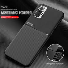 covers for redmi note10 pro case leather texture car magentic soft silicone shockproof coque red mi note 10 pro redmy not10 case 2024 - buy cheap