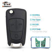 Dandkey 3 Buttons Flip Folding Remote Key For Vauxhall Opel Astra H 2004-2009 Zafira B 2005-2013 Fob 433MHz With 7946 Chip 2024 - buy cheap