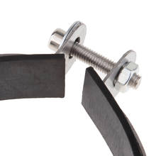 Abrazadera de acero inoxidable para silenciador de tubo de escape de motocicleta, abrazadera para 110mm de diámetro 2024 - compra barato