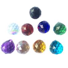 Qualidade superior 5 pçs/lote cores misturadas 20mm bolas lustre de cristal vidro facetado esfera para diy festa de casamento e evento suprimentos 2024 - compre barato