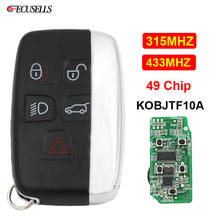 Llave de coche remota de 5 botones, 315Mhz o 433Mhz, Chip FCC ID: KOBJTF10A para Jaguar XK XE XJ XF f-type con palabras en la carcasa 2024 - compra barato