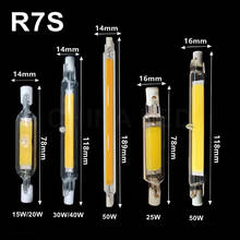 R7S светодиодный лампы светильник 78 мм 118 мм 189 мм 15 Вт, 20 Вт, 25 Вт, 50 Вт, ручная сборка, возможность замены галлогеновой лампой 100W J78 J118 Lamparda диод Точечный светильник AC110V 220V 2024 - купить недорого