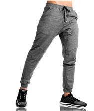 Men's Joggers Sweatpants Training Workout Pants Slim Fit Elastic Bottom with Zipper Pockets 2024 - buy cheap