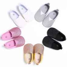 Zapatillas de lentejuelas para bebé recién nacido, zapatos informales para niño pequeño 2024 - compra barato