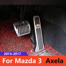 Aluminum alloy Car Styling Accelerator Gas Pedal Brake Pedal Cover AT For Mazda 3 Axela 2014 2015 2016 2017 2018 Accessories 2024 - buy cheap