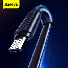 Baseus плоский Micro USB кабель для быстрой зарядки кабель для передачи данных для Samsung A8 A7 2018 Android мобильный телефон зарядное устройство кабель Microusb 2024 - купить недорого