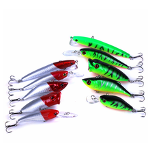 10pcs/Set Minnow popper crankbait Mixed Fly Fishing Lure Kit Artificial Hard Baits Lifelike Wobbler Carp Fishing Tackle Pesca 2024 - buy cheap