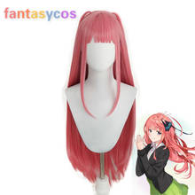 The Quintessential Quintuplets Nakano Nino Long Wig Cosplay Costume Heat Resistant Hair Women Party Wigs+ Free Wig Cap 2024 - buy cheap