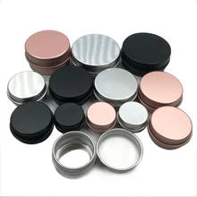 50pcs  5g 10g 15g 30g Aluminum Jar Metal Containers Lip Balm Cans Empty Candle Tin Cream Pot Box 2024 - buy cheap