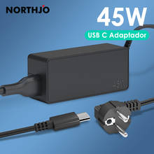 NORTHJO-cargador USB tipo C para ordenador portátil, adaptador de corriente para Lenovo, ThinkPad, HP, Nintendo switch, tabletas y teléfono móvil, 45W 2024 - compra barato