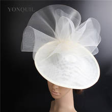 Touca tipo fedora, chapéu formal para mulheres, chapéus fascinator, de malha 2024 - compre barato