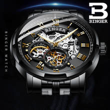 BINGER Men Watches Top Brand Luxury Switzerland Mechanical Watch Men Automatic Business Waterproof sport Watch Relogio Masculino 2024 - buy cheap