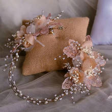 Royal Flower Bridal Headbands Tiaras Soft Wedding Hairbands Evening Head Wear Wedding Hair Accessory 2024 - buy cheap