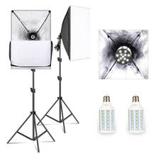 50cm*70cm Softbox Lighting Kit Photography Studio Light with 20W 5500K E27 LED Bulb, Professional Photo Studio Equipment 2024 - buy cheap