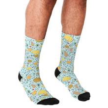 Calcetines de estilo harajuku para hombre, calcetín con estampado de personalidad, hip hop, informal, Crazy, novedad, 2021 2024 - compra barato