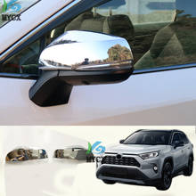 Cubierta de espejo retrovisor lateral, embellecedor de decoración para Toyota RAV4 2019-2020 para RAV 4, accesorios de coche, ABS 2024 - compra barato