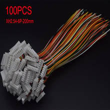 100PCS XH2.54 XH 2.54mm Wire Cable Connector 6P Pin Connector plug with 200mm Wires Cables 26AWG 2024 - buy cheap